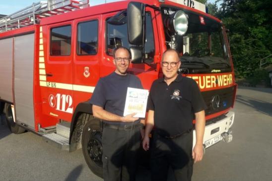 2021: 300€ an die "Freiwillige Feuerwehr Menden"